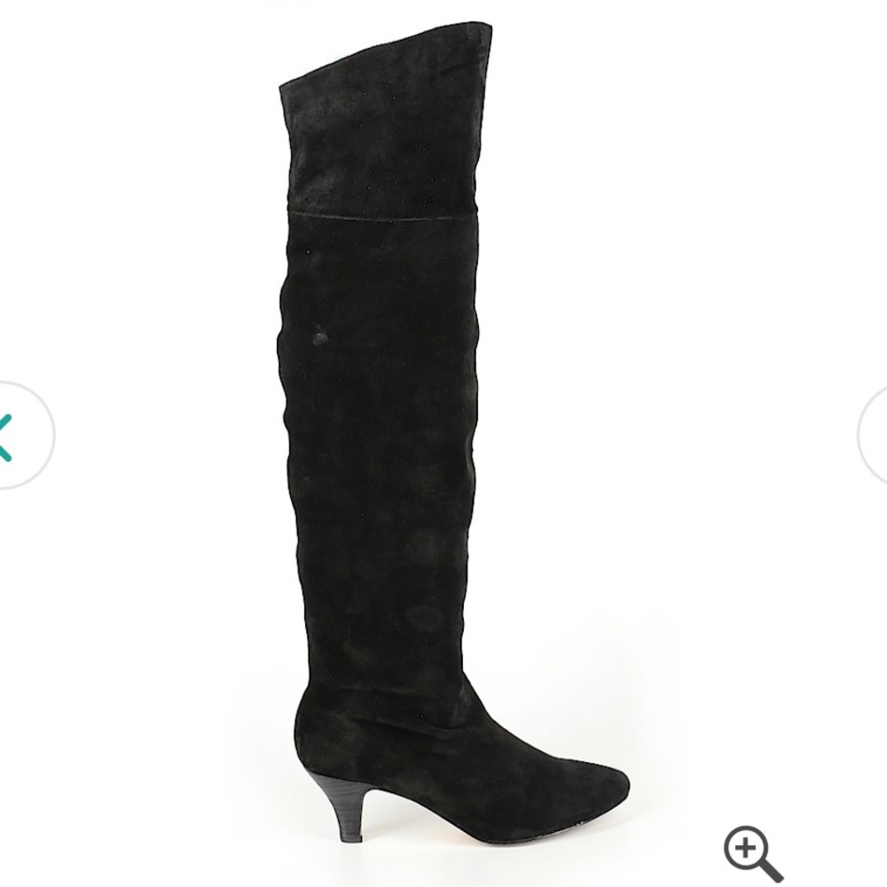 Cynthia Vincent suede over the knee boots- size 8